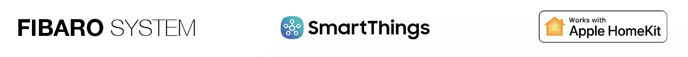 Smart Home München: Logos Fibaro SmartThings AppleHome Kit